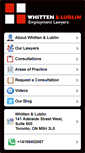 Mobile Screenshot of m.toronto-employmentlawyer.com